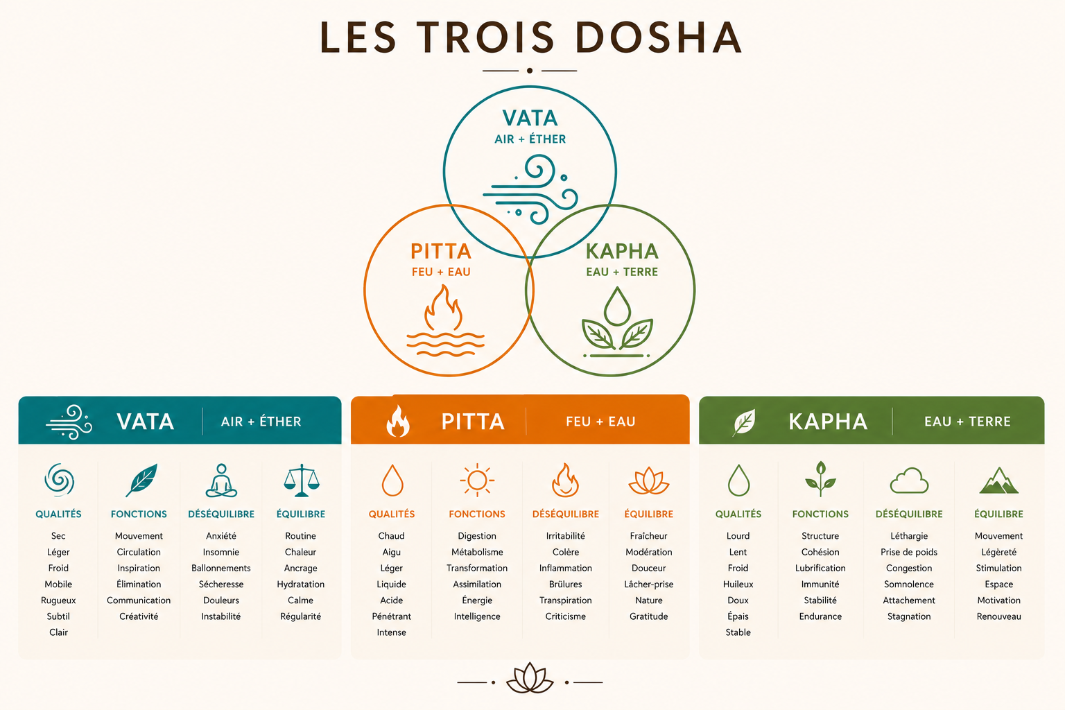 Les-trois-dosha Ayurveda